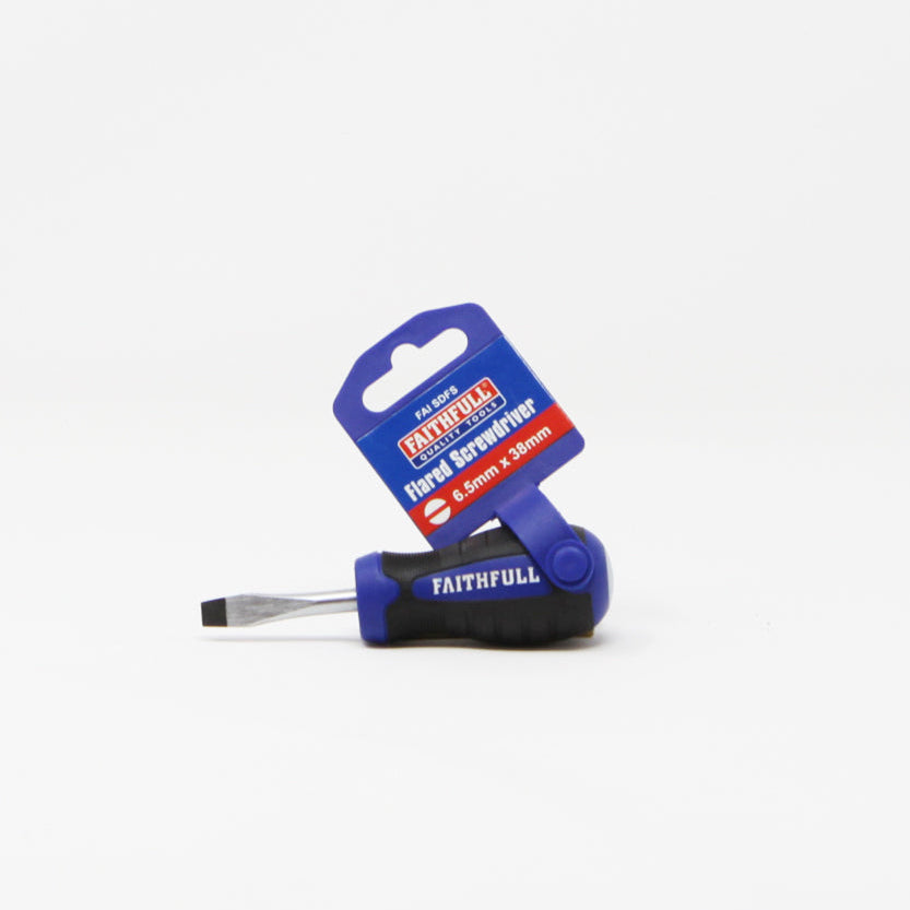 Faithfull Stubby Flared Screwdriver, 6.5mm x 38mm