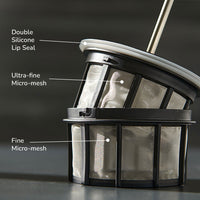 ESPRO P5 French Press Coffee Maker – Polished Stainless Steel (32oz / 946ml)