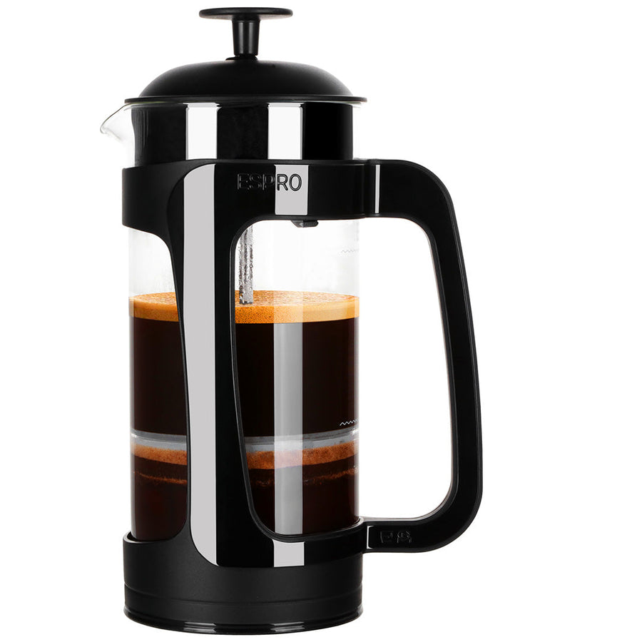 ESPRO P3 French Press Coffee Maker – Black (18oz / 532ml)