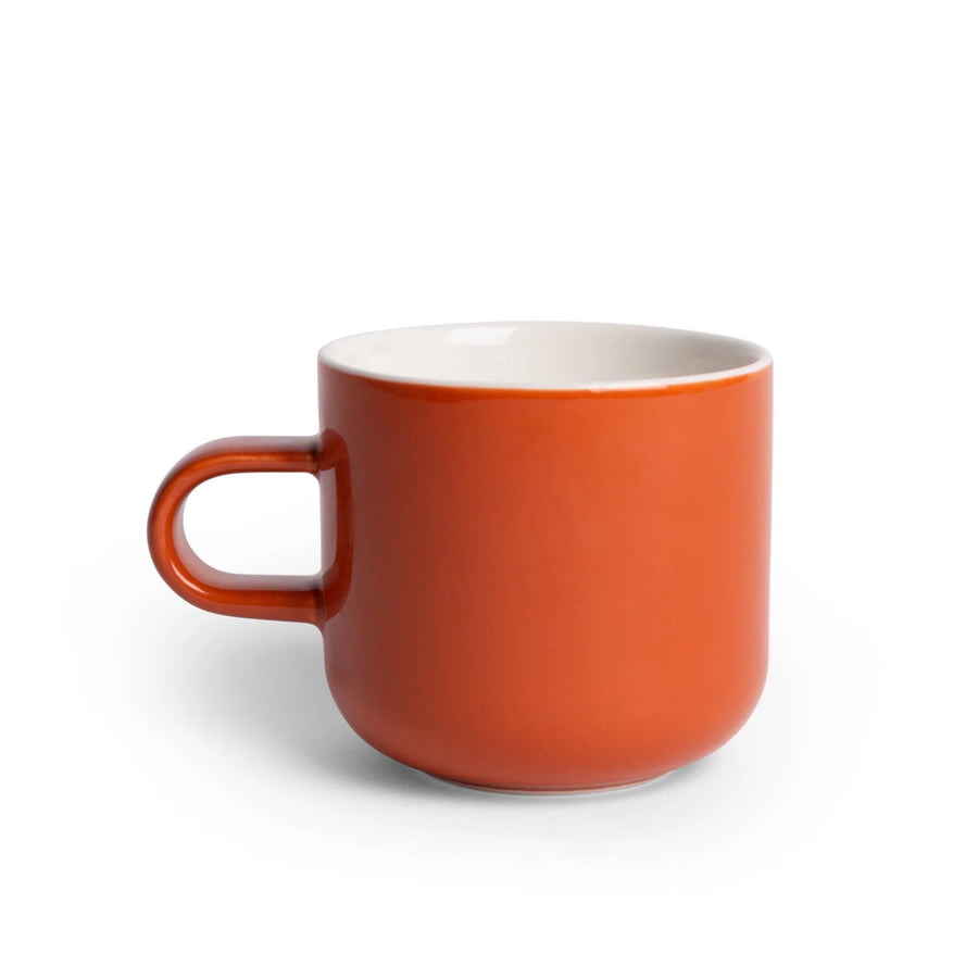 Acme Bobby Mug 300ml in Clay, a terracotta orange handmade porcelain coffee mug