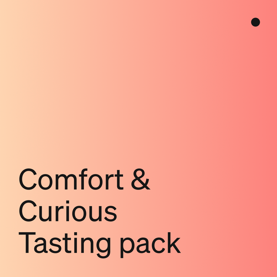 Main product image for the Ozone Comfort & Curious tasting pack - one comfortable easy drinking coffee and one more adventurous coffee together in one pack to enjoy