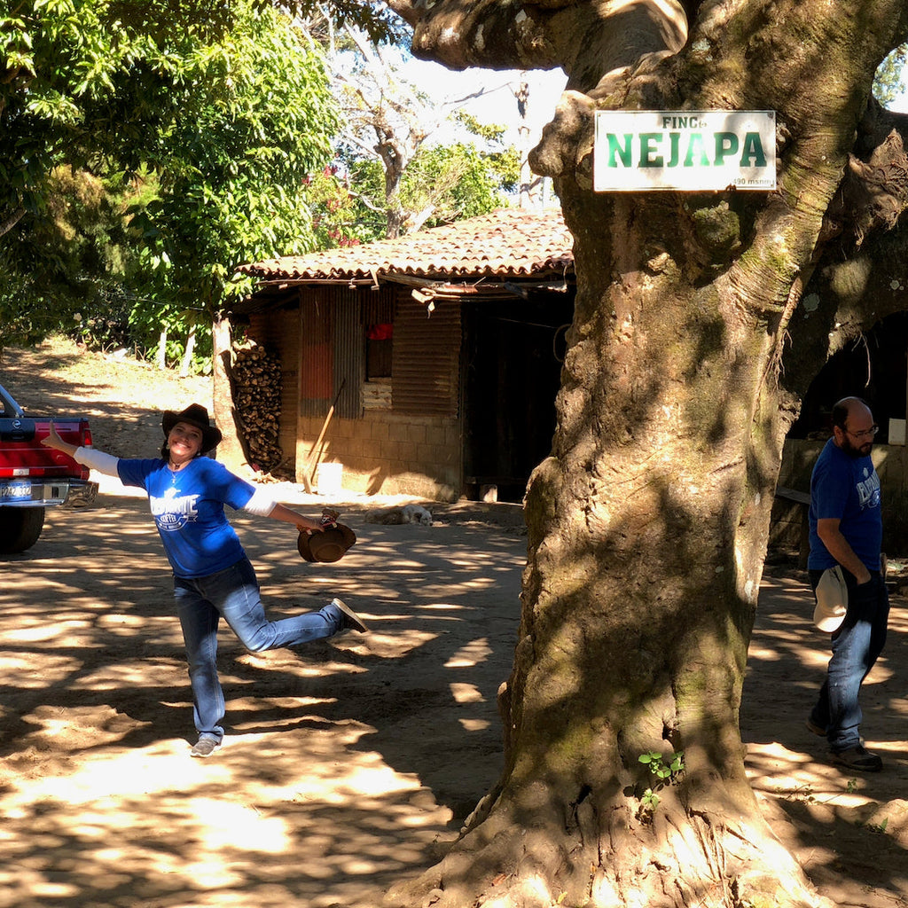 Gloria Rodriguez at her farm Finca Nejapa in Ahuachapan , El Salvador