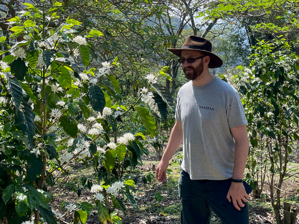 Hasbean Green Buyer Roland Glew at El Bosque in Amatitlán, Guatemala