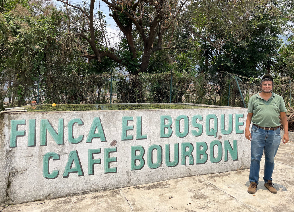 Francisco Flores at his farm El Bosque in Amatitlán, Guatemala