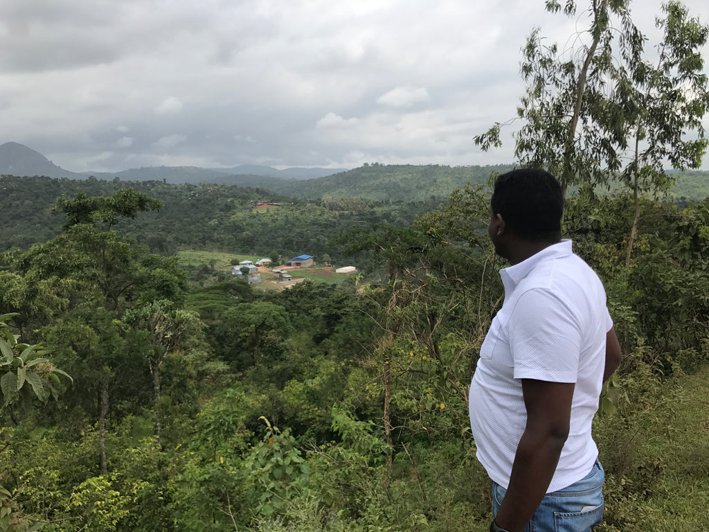 Israel Degfa overlooking 1 of his farms