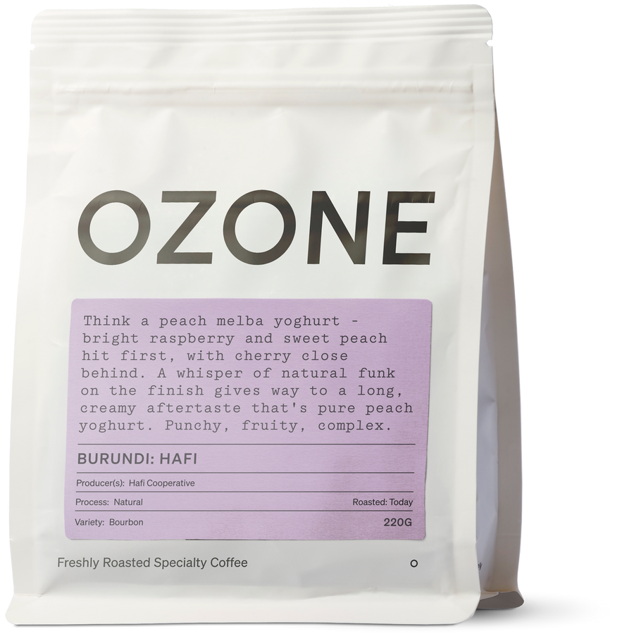 Burundi: Hafi, Bourbon, Natural by Ozone Coffee Roasters