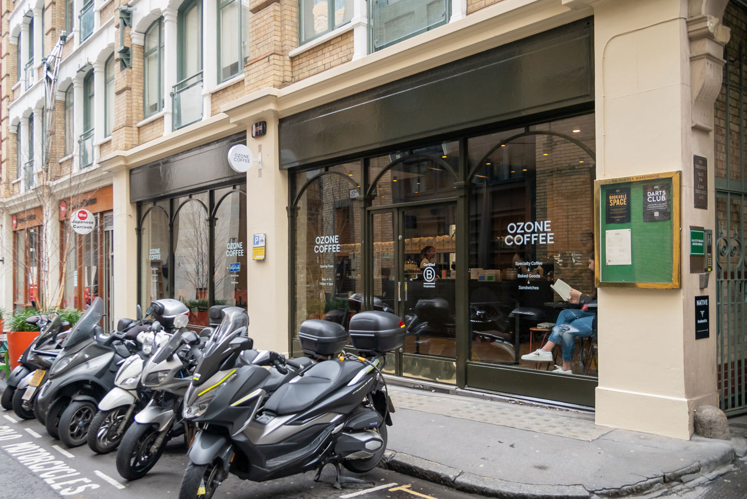 Ozone Coffee Creechurch Lane – café exterior at 10–12 Creechurch Lane, EC3A, near Aldgate