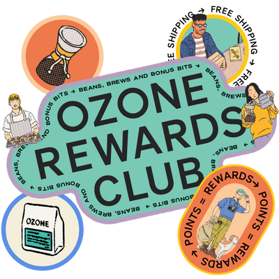 Ozone Rewards Club. Square Footer Icon