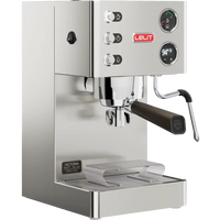 Lelit Victoria PL91T espresso machine three-quarter view showing LCC display