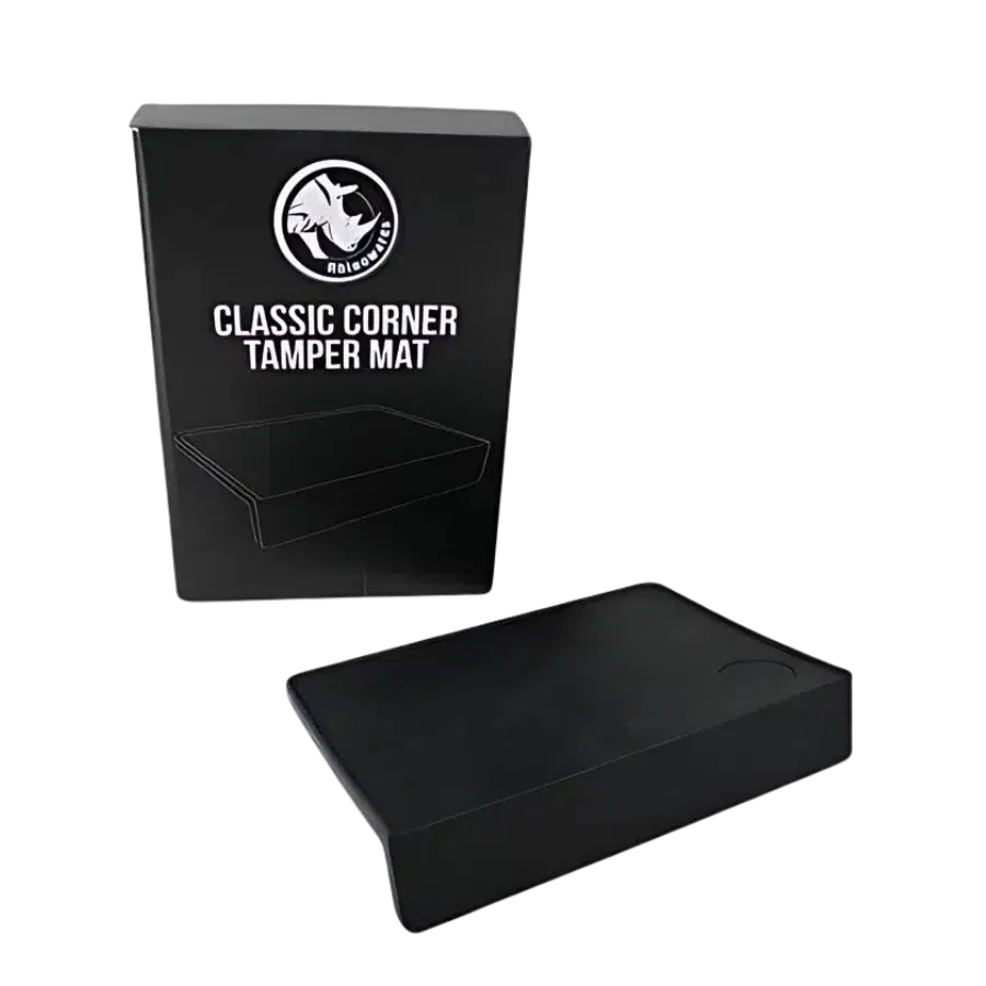 Rhino Coffee Gear Classic Corner Tamping Mat available from Ozone Coffee at ozonecoffee.mom