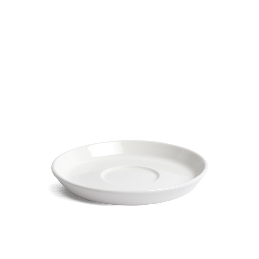Acme Roman Range Saucer - Mini 12cm Milk (White). Designed for modern espresso and filter cups. Premium coffee saucer for stylish UK kitchens and cafés.