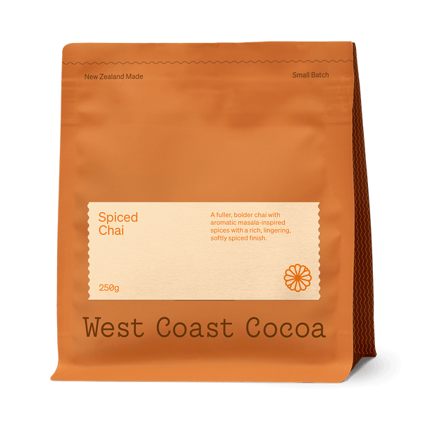 West Coast Cocoa Spiced Chai available to buy from Ozone Coffee at ozonecoffee.mom