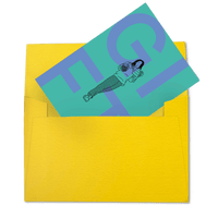 Ozone coffee gift card in blue and green colourway