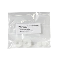 Clear plastic packaging with white parts labeled 'Clever and HandyBrew' on a white background