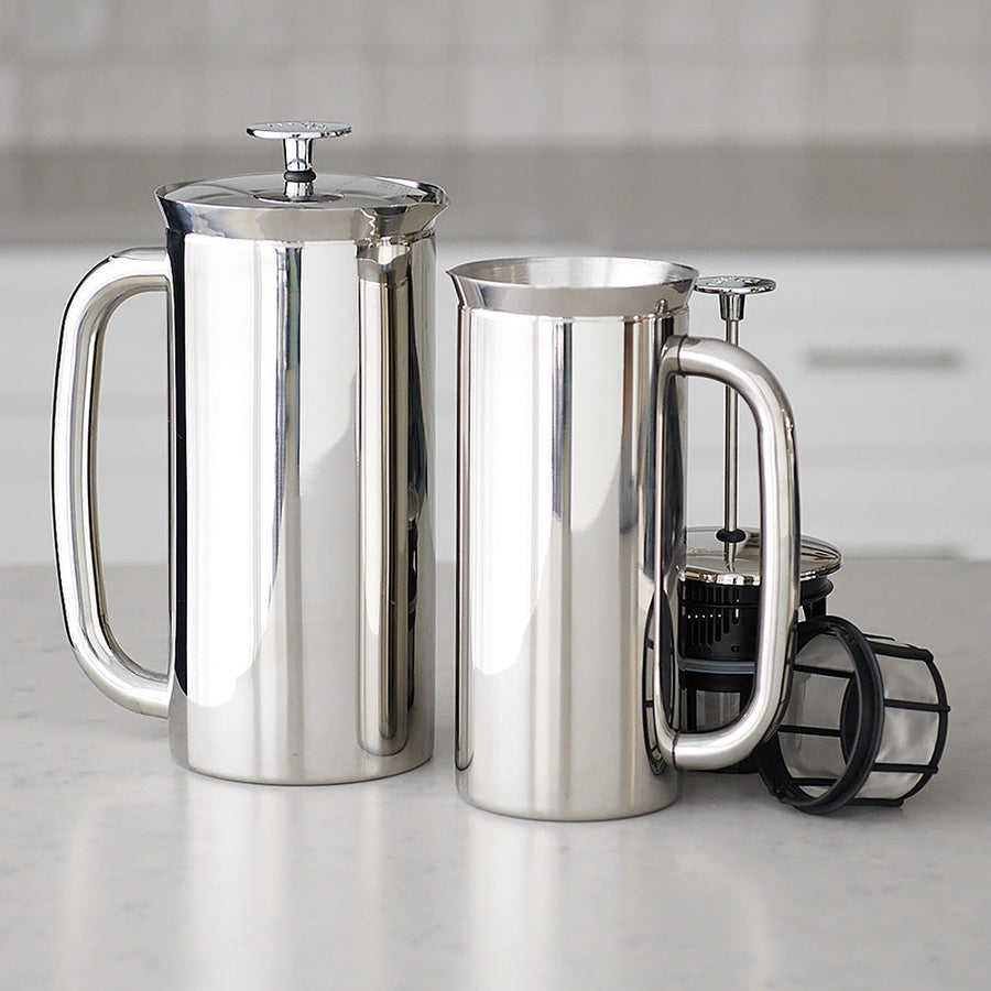 ESPRO P7 French Press Coffee Maker – Polished Stainless Steel (18oz / 532ml)