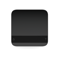 Acaia Lunar 2021 espresso scale in black - top view