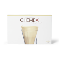 Chemex Unfolded Natural Half Moon Filter Papers (FP-2N) - box of 100 filters