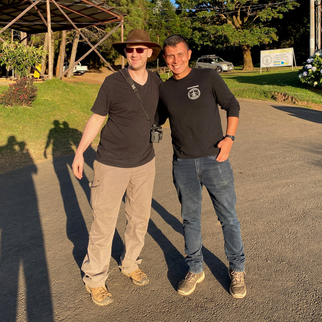 OCR Green Buyer Roland Glew and Esteban Arrieta at Sumava